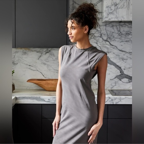 Public Rec Gray Go To Tank Dress XL Pima Cotton Blend Sporty - Picture 5 of 15